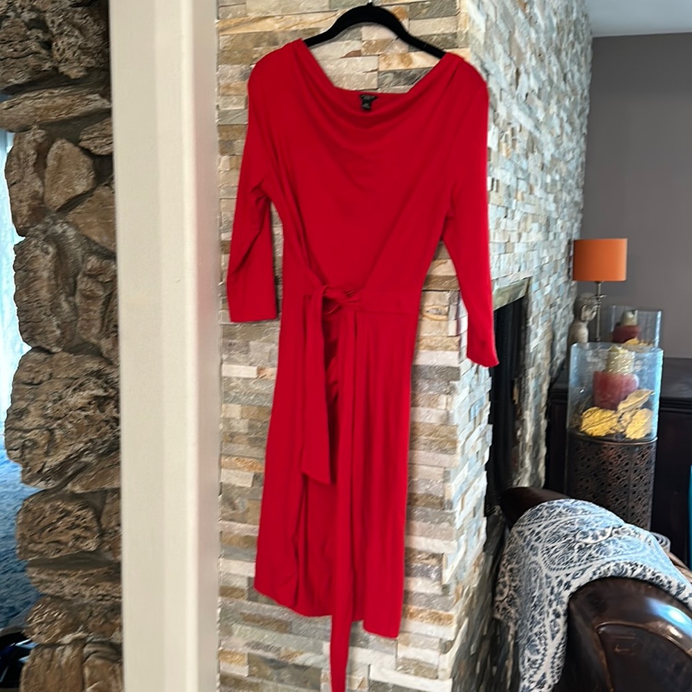Ann Taylor faux wrap dress jersey Size PM